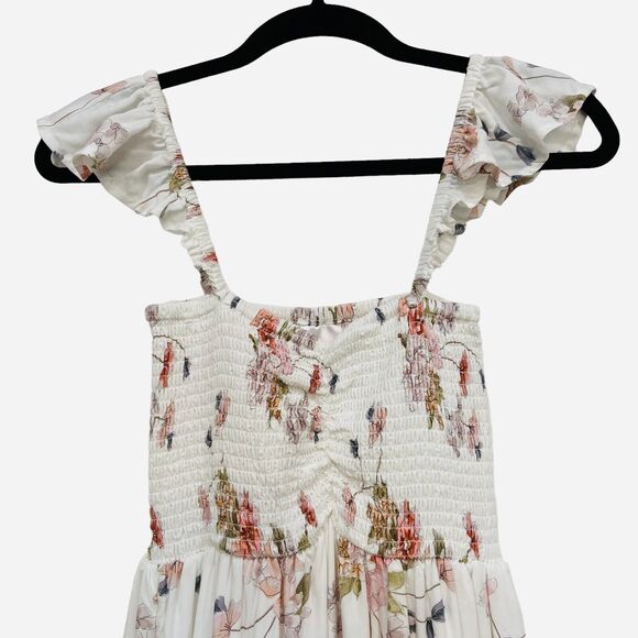 Plum Pretty Sugar Charlie Pink Floral Maxi Dress Women's Size One Size - Picture 3 of 12